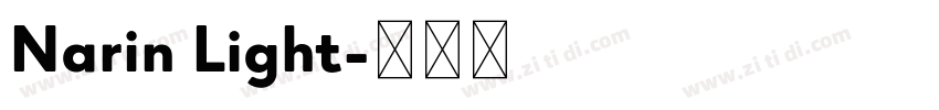 Narin Light字体转换